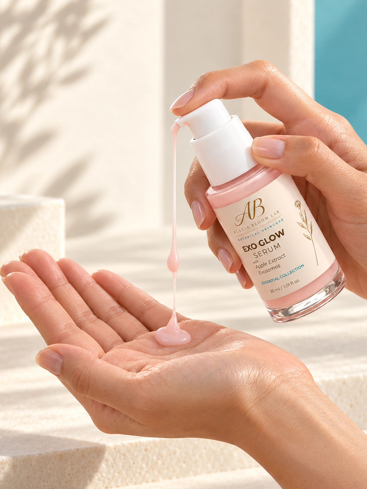 EXO GLOW SERUM — Application